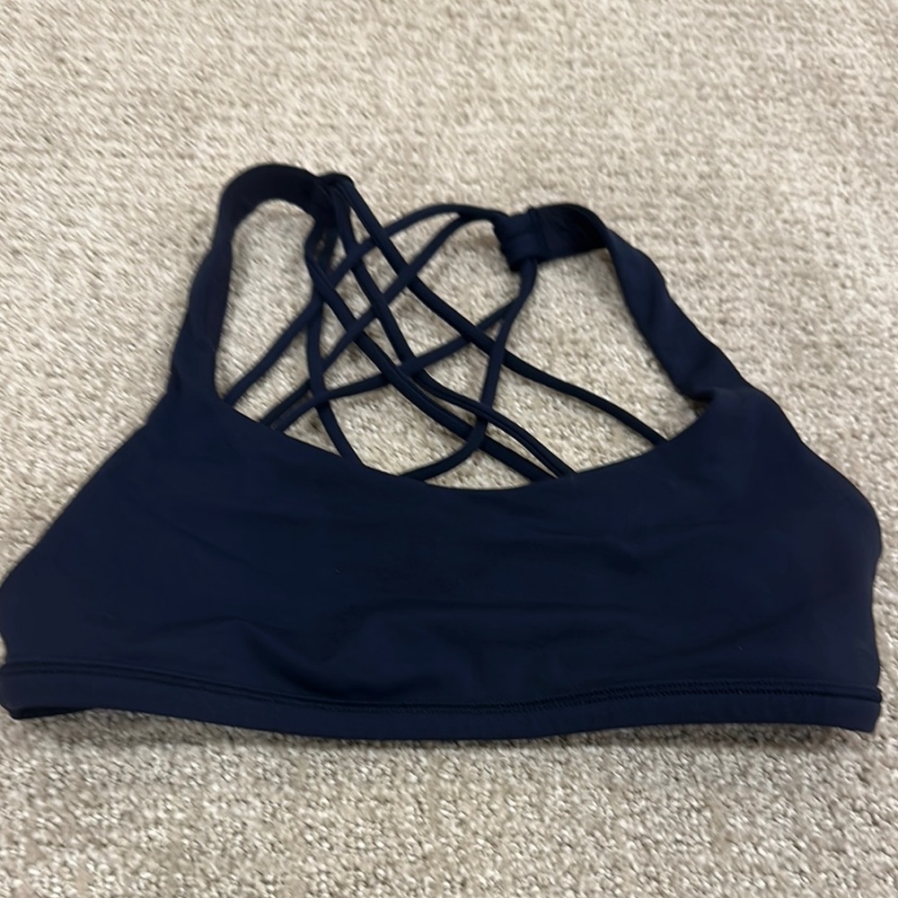 Lululemon Blue Strappy Sports Bra